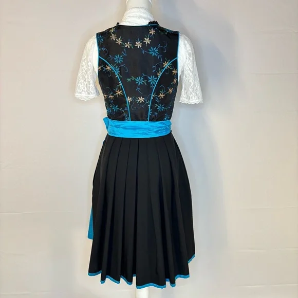 Retro Tramontana Dirndl Set 60s Style + modern blouse, apron, bracelet US 2-4 - Picture 6 of 8